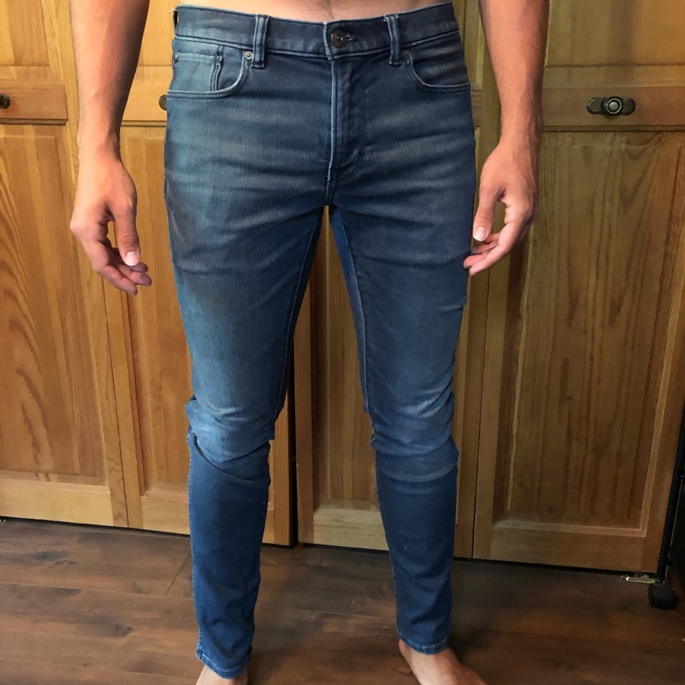Banana Republic Traveler Skinny Jeans Medium Wash